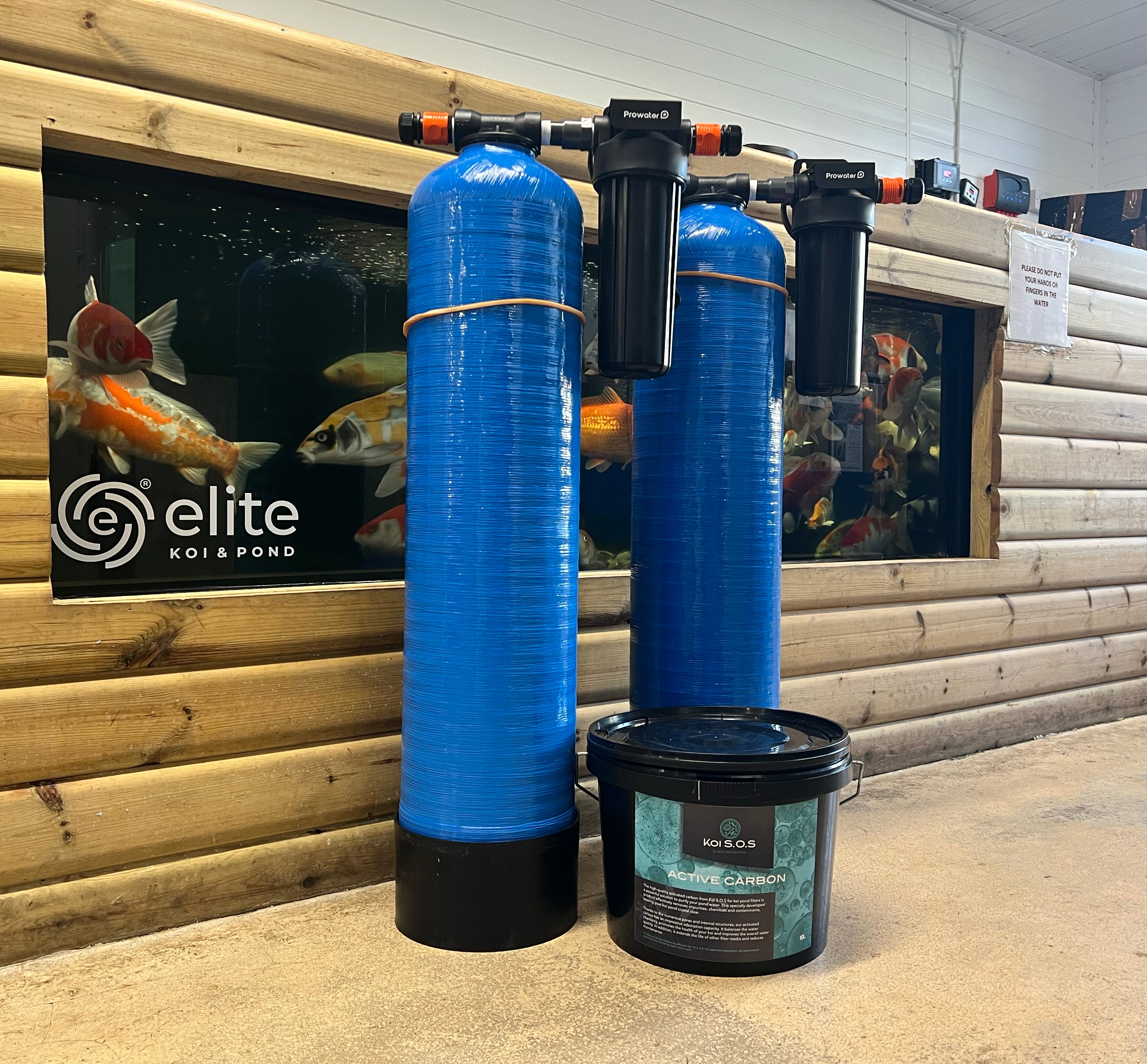 K2 Carbon Water Filter For Ponds & Koi Ponds - Removes Chlorine, Dechlorinator | Fits Standard Housings (Blue)