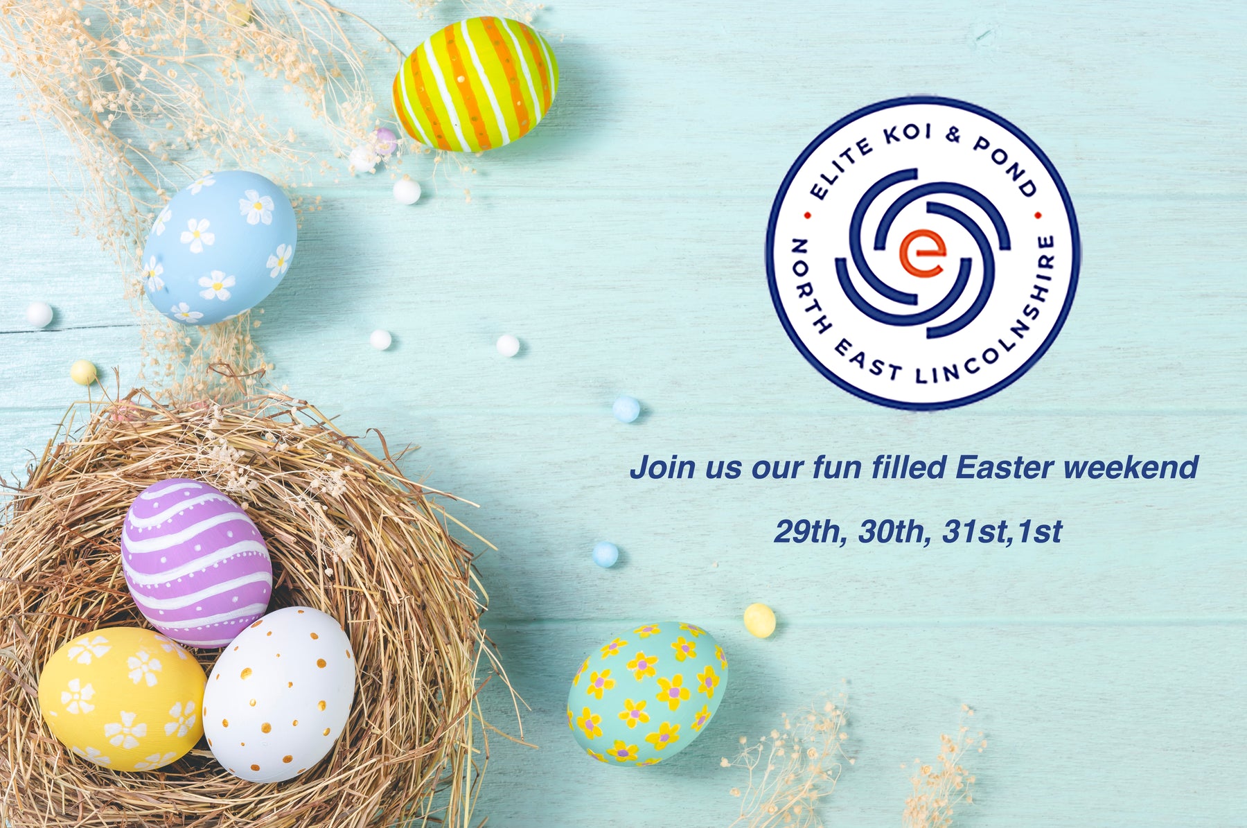 Easter Weekend Koi Extravaganza at Elite Koi!