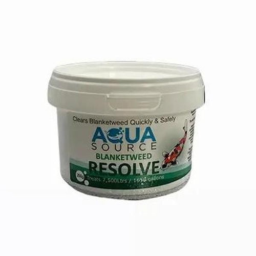 Aqua Source Blanketweed Resolve  – completely free from algaecides, biocides, pesticides, ammonium compounds, and metal salts.