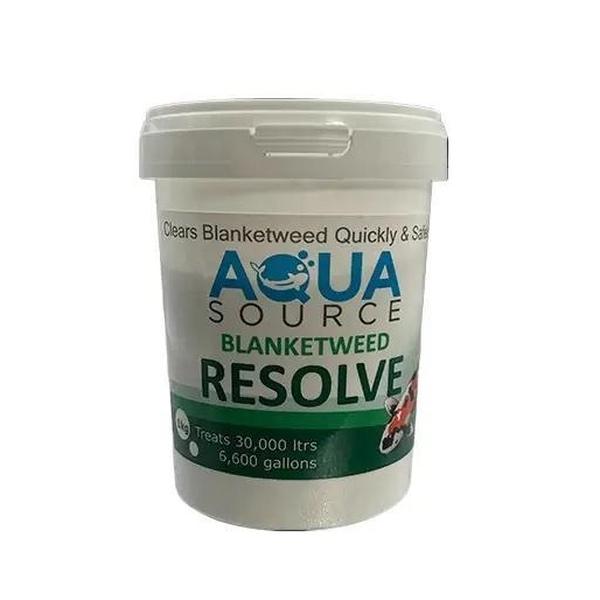 Aqua Source Blanketweed Resolve  – completely free from algaecides, biocides, pesticides, ammonium compounds, and metal salts.