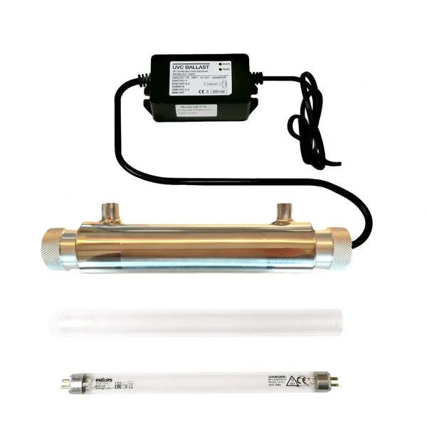 Pond 11W Ultraviolet UV Steriliser System for Tap Water Treatment for 1/4" Push Fit Connection