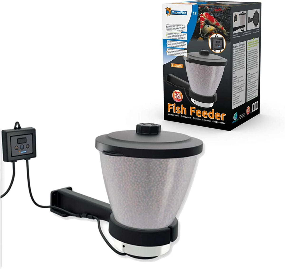 Koi Pro Fish Feeder Superfish Automatic Koi Pond Feeder for Sale Elite Koi