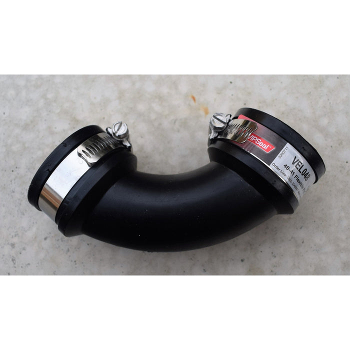 Rubber Flexi Pond Pipe Fittings, 90° Elbows, Swept Bends