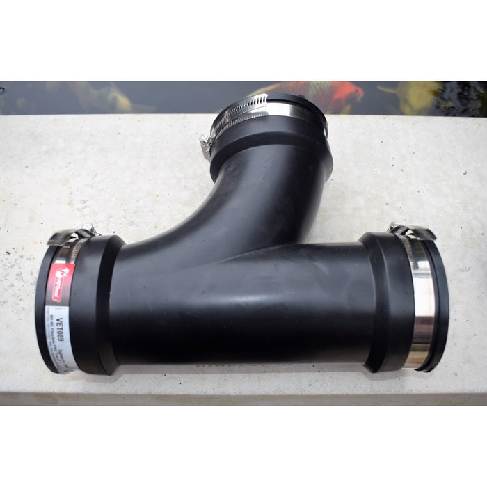 Rubber Flexi Pond Pipe Fittings, T Piece