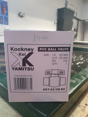 Kockney Koi Black Waste Ball Valves