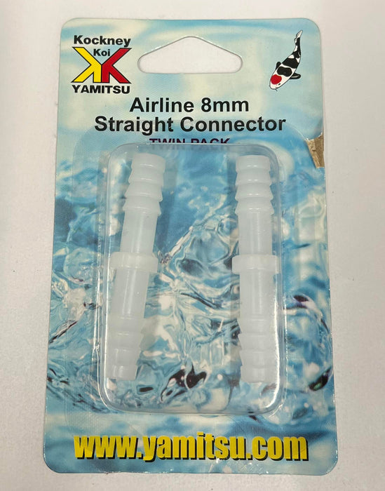 Kockney Koi 8mm Airline Straight connectors 2 pack
